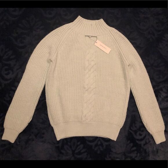 Francesca’s Collection Women’s Mint High Neck Sweaters Size S - Picture 1 of 4